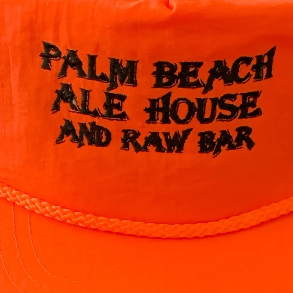 Vintage Palm Beach Ale House & Raw Bar SNAPBACK TRUCKER HAT 90’s Embroidered